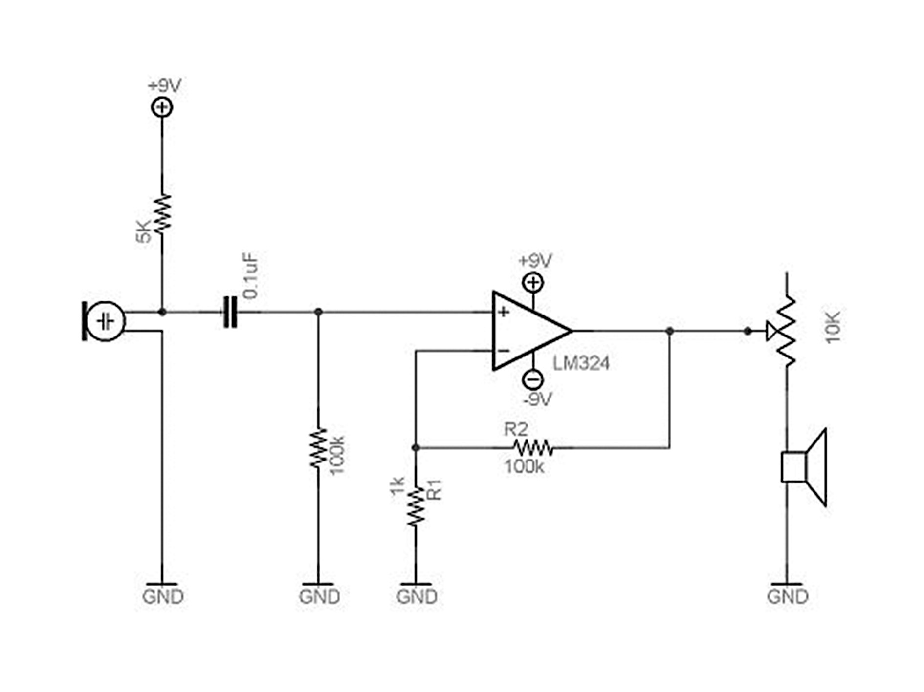 LM324 Amplifier Circuit